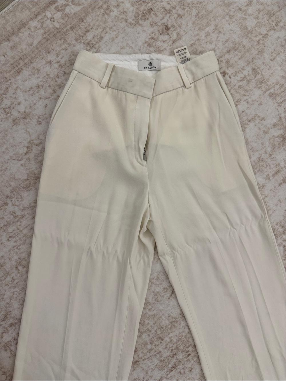Aritzia Effortless Pants Cream